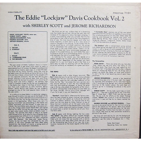 Eddie "Lockjaw" Davis - The Eddie "Lockjaw" Davis Cookbook Volume II