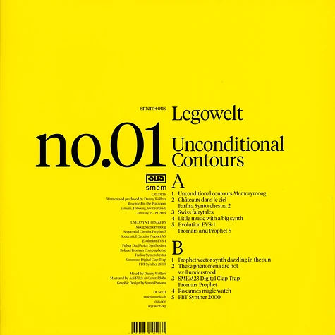 Legowelt - Unconditional Contours