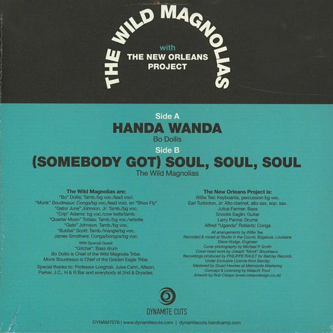 The Wild Magnolias - Handa Wanda / (Somebody Got) Soul Soul Soul