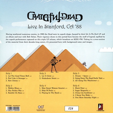 Grateful Dead - Live In Stanford Colored Vinyl Edition