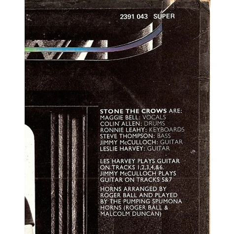 Stone The Crows - Ontinuous Performance