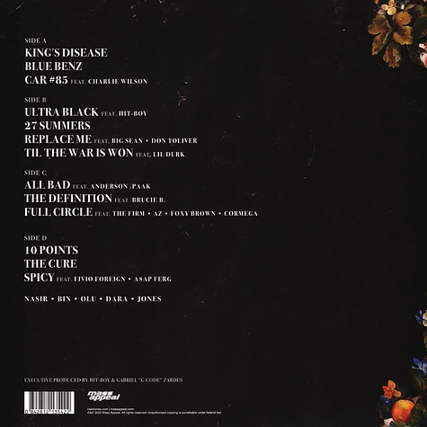 Nas - King's Disease Black Vinyl Edition