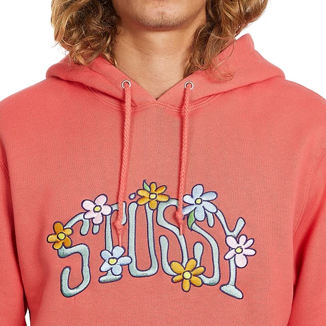 Stüssy - Collegiate Floral Applique Hoodie