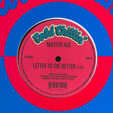 Master Ace - Letter To The Better / Brooklyn Battles