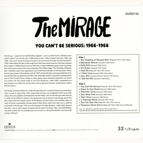 The Mirage - You Can't Be Serious