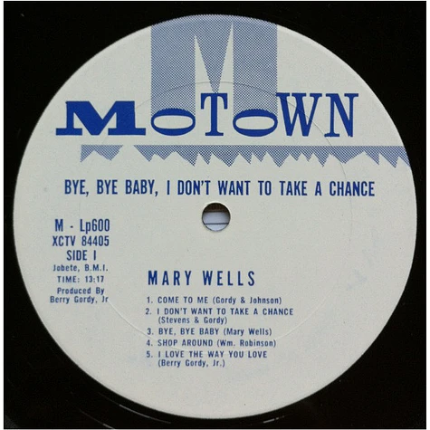 Mary Wells - Bye Bye Baby - I Don't Want To Take A Chance