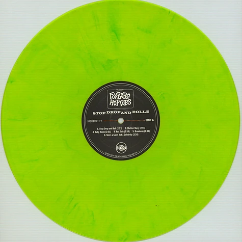 Foxboro Hottubs - Stop Drop And Roll Green Vinyl Edition