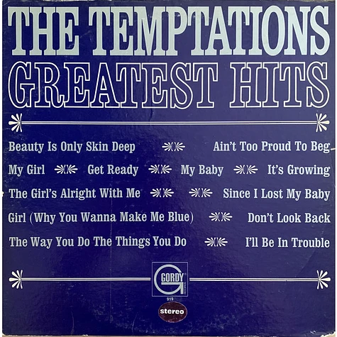 Temptations, The - The Temptations Greatest Hits