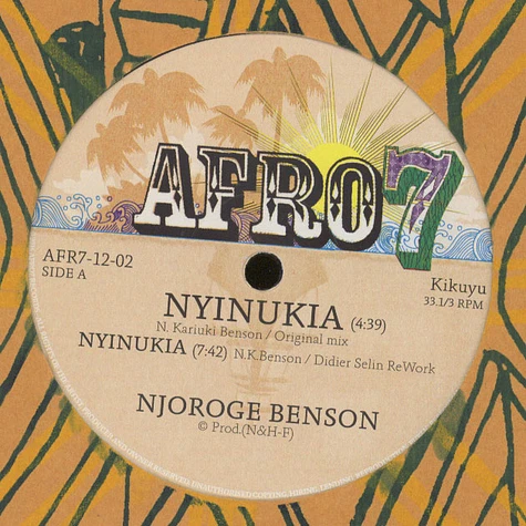 Njoroge Benson / Francis Njoroge - Nyinukia / Dai