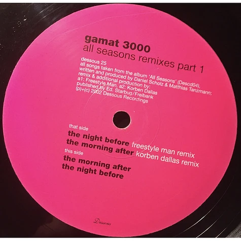 Gamat 3000 - All Seasons Remixes Part 1
