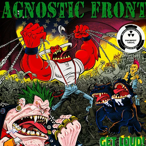 Agnostic Front - Get Loud! Red/White Inkspot Vinyl Edition