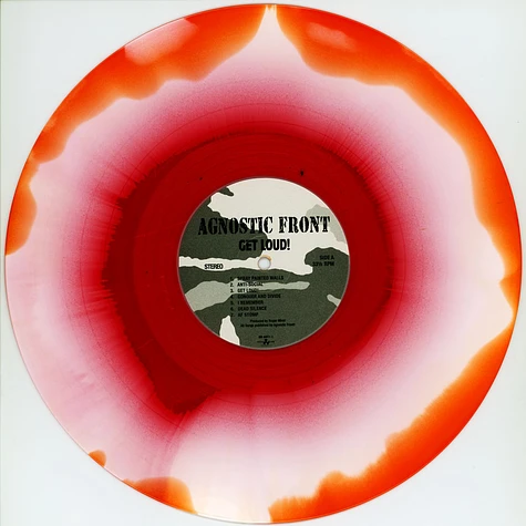Agnostic Front - Get Loud! Red/White Inkspot Vinyl Edition