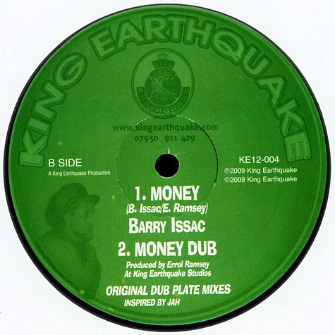 Barry Isaac - Earthquaker, Dub / Money, Dub