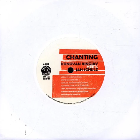 Donovan Kingjay / Jah Schulz - Chanting / Dub