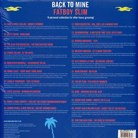 Fatboy Slim - Back To Mine Limited Edition