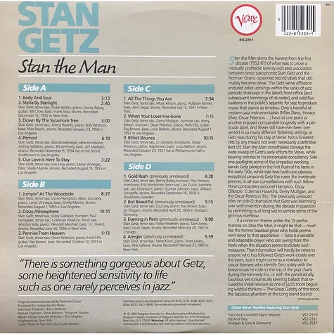 Stan Getz - Stan The Man