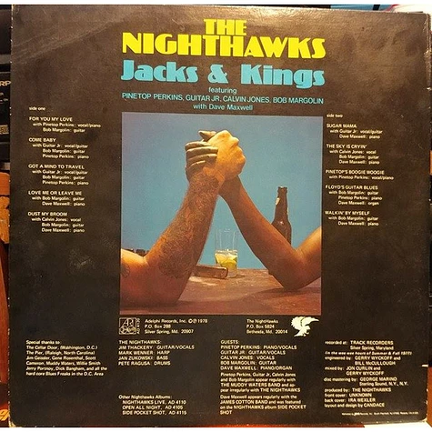 The Nighthawks Featuring Pinetop Perkins, Luther "Guitar Junior" Johnson, Calvin Jones, Bob Margolin With Dave Maxwell - Jacks & Kings