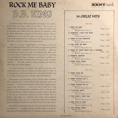 B.B. King - Rock Me Baby