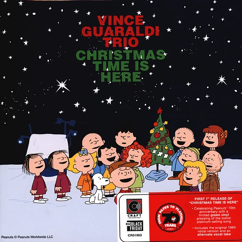 Vince Guaraldi Trio - Christmas Time Is Here Green Black Friday Record Store Day 2020 Edition