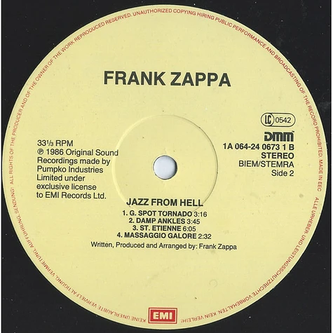 Frank Zappa - Jazz From Hell
