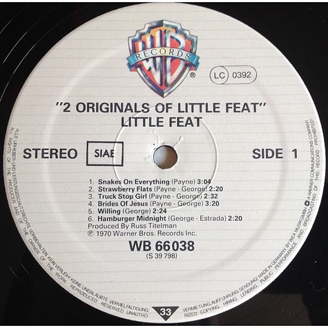 Little Feat - 2 Originals Of Little Feat
