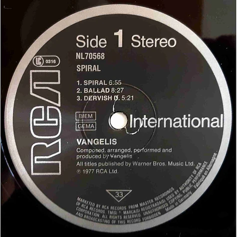 Vangelis - Spiral