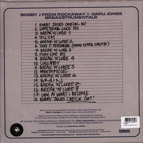 Bobby J From Rockaway & Daru Jones - One Mic & Drum Breakstrumentals