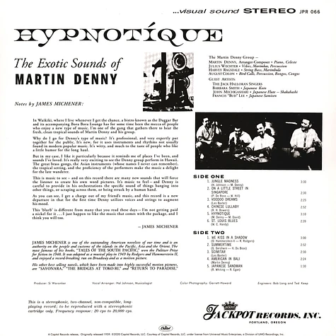 Martin Denny - Hypnotique Black Vinyl Edition