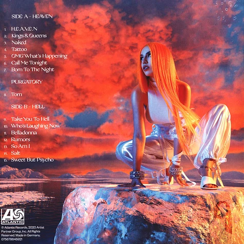 Ava Max - Heaven & Hell Orange Transparent Vinyl Edition