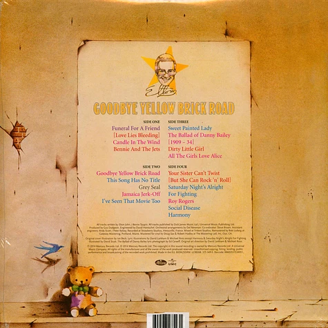 Elton John - Goodbye Yellow Brick Road Limited Picture Vinyl Edition