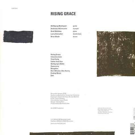 Muthspiel / Mehldau / Blade / Grenadier / Akinmusire - Rising Grace