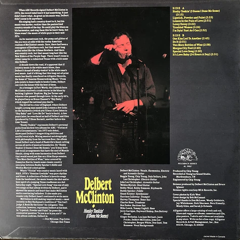 Delbert McClinton - Honky Tonkin' (I Done Me Some) (Classic Recordings From 1974-76)