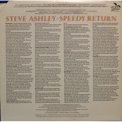 Steve Ashley - Speedy Return