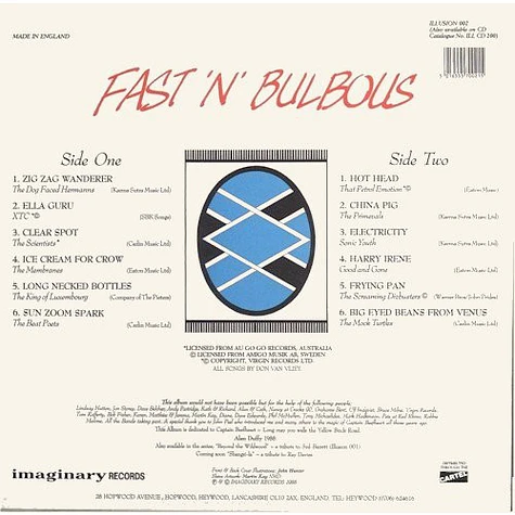 V.A. - Fast 'N' Bulbous (A Tribute To Captain Beefheart)