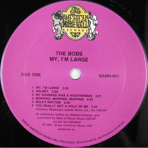 The Bobs - My, I'm Large