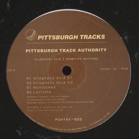 Pittsburgh Track Authority - Allegheny Acid / Primitive Rhythms