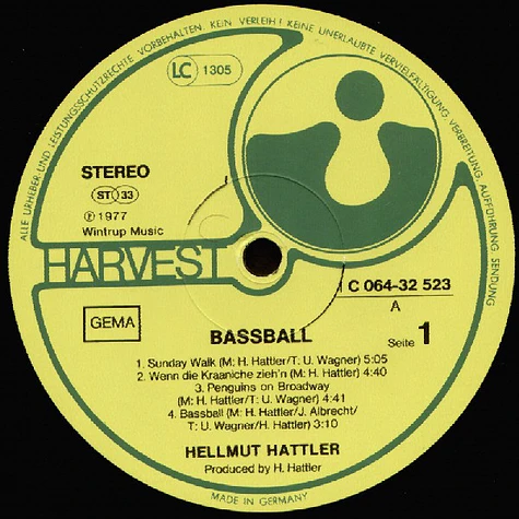 Hellmut Hattler - Bassball
