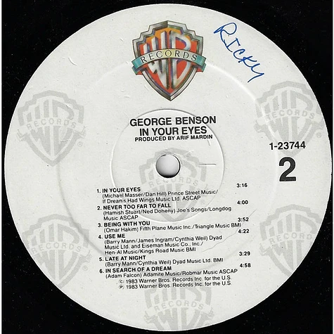 George Benson - In Your Eyes