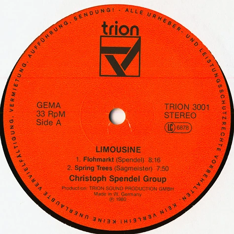 Christoph Spendel Group - Limousine