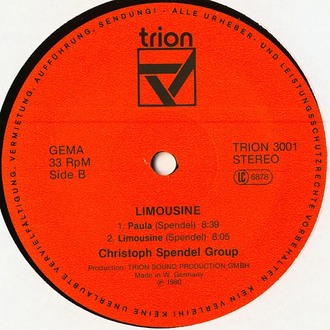 Christoph Spendel Group - Limousine