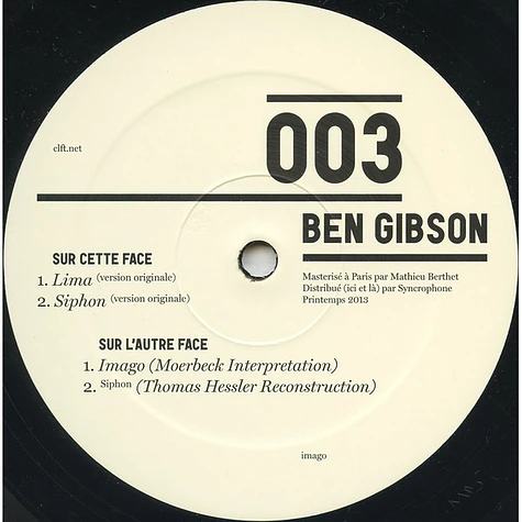 Ben Gibson - Imago EP