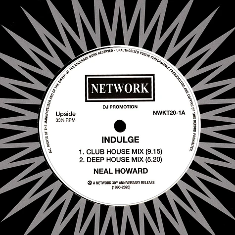 Neal Howard - Indulge / To Be Or Not To Be Black Vinyl Edition