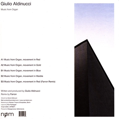 Giulio Aldinucci - Music From Organ EP