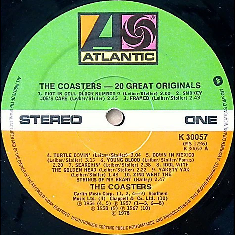 The Coasters - 20 Great Originals