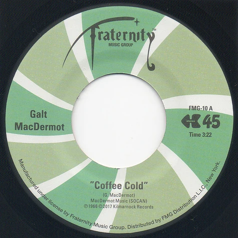 Galt MacDermot - Coffee Cold / Space Black Vinyl Edition