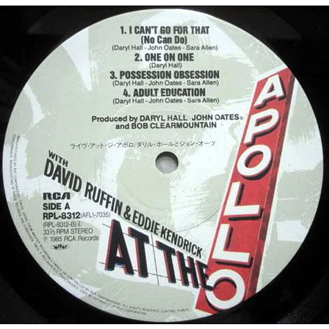 Daryl Hall & John Oates With David Ruffin & Eddie Kendricks - Live At The Apollo