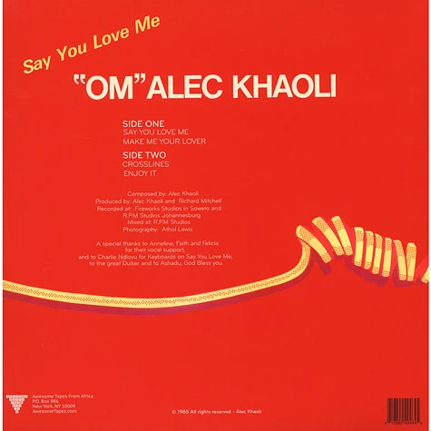 Alec Khaoli - Say You Love Me