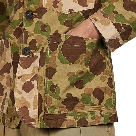 Universal Works - Camo Patched Mill Bakers Jacket