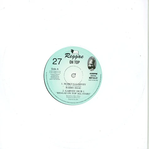 Barry Issac / Reggae On Top All Stars - Marcus Garvey, Dub 1 / Dub 2, Dub 3