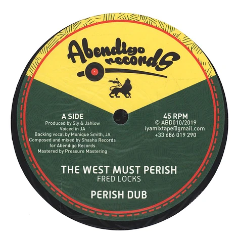Fred Locks / Earlsixteen - The West Must Perish, Dub / Africa Is On The Move, Dub